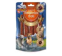 DeliBest Lot de 7 bâtonnets de Viande fraîche d'autruche pour Chien sans céréales Détartrant Naturel pour Chien