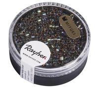 Delica-rocailles, 2,2mm transparent Rainbow, boîte, arc en ciel, 9g