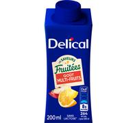 Delical Boisson Fruitée Multifruits 4x200ml