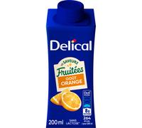 Delical Boisson Fruitée Orange 4x200ml