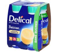 Delical Boisson HP HC Édulcorée Sans Sucres Vanille 4x200 ml