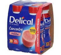 Delical Concentré Fraise Solution(S) Buvable(S) 4x200 ml