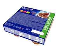 Delical Crème Dessert HP-HC Sans Sucre Cacao Pots 4x124g