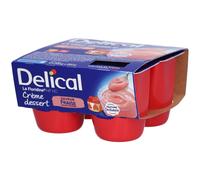 Delical Crème Dessert La Floridine® Fraise Façon Pâtissière 4x200 g