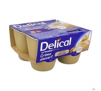 Delical La Floridine HP HC Crème Dessert Saveur Praliné 4x200g