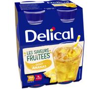 Delical Les Saveurs Fruitées Goût Ananas Boisson 4x200ml