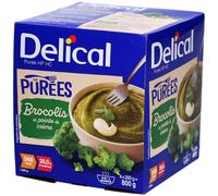 Delical Purée HP HC Brocolis et Pointe de Crème 4x200 g