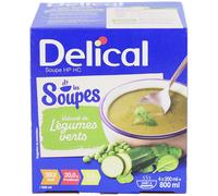 Delical Soupe HP HC Velouté de Légumes Verts Autre 4x200 ml