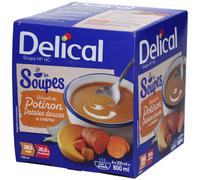 Delical Soupe HP HC Velouté de Potiron, patates douces et crème Aliment 4x200 ml