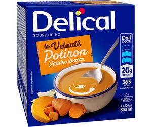 Delical Soupe HPHC Potiron Patate Douce Et Crème 4x200ml