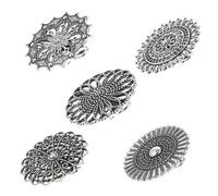 Délicat élégant Fleur surdimensionnée 5pcs Clips de châle de Pull féminin