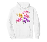 Délicat Orchidée Phalaenopsis Rose Jaune Violet Formes Mania Sweat à Capuche