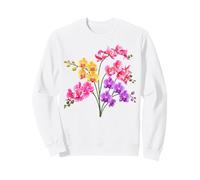 Délicat Orchidée Phalaenopsis Rose Jaune Violet Formes Mania Sweatshirt
