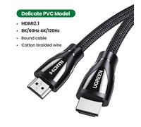Delicate HDMI 2.1 3m câble HDMI 2.1 8K/60Hz, 4K/120Hz, séparateur pour Xbox série X, Xiaomi Mi Box PS5 HDR10 + 48Gbps, HDMI 2.1 ""Nipseyteko