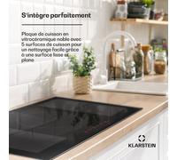 Delicatessa 90 Hybrid Prime plaque de cuisson induction encastrable 5 zones 7200W autonome