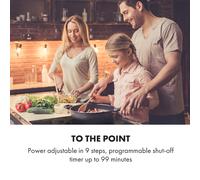 Delicatessa 90 Hybrid Table de cuisson induction encastrable 5 zones 7400 W noir