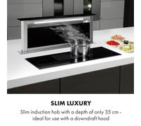 Delicatessa 90 Slim table de cuisson à induction encastrée 4 zones 7000W indépendante