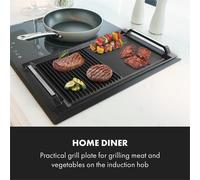 Delicatessa Grill Pan Plaque accessoire table à induction Flex - noir