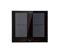 Klarstein Plaque à induction encastrable Delicatessa 60 4 feux 7000 W vitrocéramique noir
