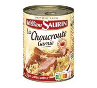 Délice Alsacien - Choucroute Garnie par William Saurin - Plat Cuisiné 400g Savoureux et Pratique - Epicerie Salée - Le Lot De 4