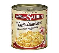 Délice crémeux William Saurin : Gratin Dauphinois à l'Emmental - Plat Cuit Maison Authentique recette à la crème fraîche 480g - Idéal pour un repas sav - Le Lot De 3