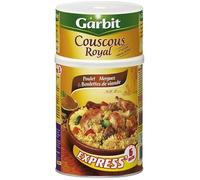Délice Cuisiné de Couscous Royal Poulet Merguez - Boulettes Viande - GARBIT - 1.25kg Prêt à Servir - Saveurs Authentiques Maghrébines - Idéal - Le Lot De 3