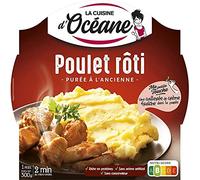 Délice de LA CUISINE D'OCEANE : Poulet Rôti & Purée à l'Ancienne - Saveur maison - 300g Escapade culinaire en boîte : Plat préparé sous-v - Le Lot De 3