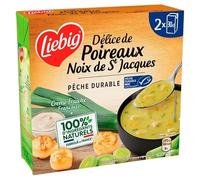 Délice de Poireaux et Noix de Saint-Jacques MSC Soupe Liebig - 2x30cl (600g) - Gourmandise Marine Soupe aux Poireaux Frais et Noix de - Le Lot De 3