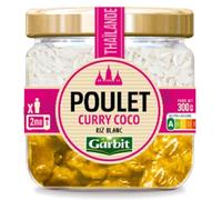 Délice Exotique : Garbit Poulet au Curry et Coco 300g - Saveurs Gourmandes d'Asie - Plat Cuisiné en Conserve - Prêt en Quelques Minutes - Le Lot De 3