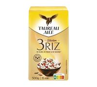 Délice Gourmand Intense - Risotto Eclatant de Couleurs 500g - Marque TAUREAU AILE Magnifiez vos plats avec ce riz TAUREAU AILE sélection, mélange - Le Lot De 4