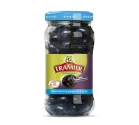 Délice Grec Époustouflant Olives Noires Dénicotées à -25% de Sel, Bocal 220g - Marque TRAMIER. Parfaites pour l'Apéro! - Le Lot De 3