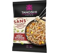 Délice Japonais: Nouilles Gyudon Boeuf & Oignons Grillés 73g | Tanoshi - Épicerie Salée Asie | Savourez l'Authenticité Japonaise - Le Lot De 4