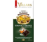 Délice Noir d'Excellence Villars Cognac de France 100g - Chocolat d'Origine Qualité Premium Gourmandise Raffinée - Le Lot De 3