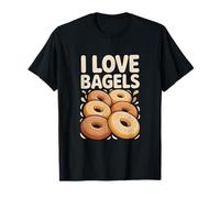 Délice Savoureux du Petit déjeuner I Love Bagels T-Shirt