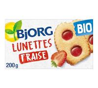 Délices Bio: Bjorg Lunettes Gourmandes à la Fraise - 200g - Healthy Snack Sans Sucres Ajoutés, Parfait pour la Diététique et la Nutrition - Le Lot De 4