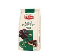 Délices croustillants : Biscuits sablés chocolat noir DELACRE 130g - Gourmandise croquante et intense - Idéal pour une pause sucrée! Familiarisez-vous avec ces biscuits - Le Lot De 4