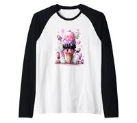 Délices de crème glacée fantôme Mignons Pastels sucrés Manche Raglan