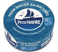 Délices de la mer : Thon entier naturel albacore MSC 160g de PETIT NAVIRE Pêche durable & saveur authentique dans une boîte pratique Catégorie : Conserves - Le Lot De 3