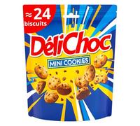 DELICHOC - Mini Cookies Gourmands au Goût Chocolaté, Texture Fondante et Croquante (Boîte 120g) - lot de 3 - Vendu par Lot