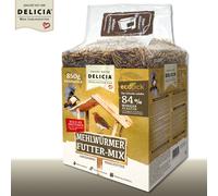 Delicia 850 G vers de Farine Futter-Mix Picknic Ecopick Oiseaux Igel Reptiles