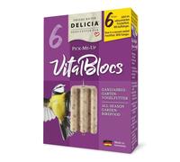 Delicia 2 x 6 Pièce Inno Toutes Saisons Jardin Nourriture pour Oiseau Activbloc