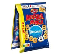 Délicieux Duo de Monster Munch Salé 2x170g - VICO - Idéal pour l'Apéritif - Biscuits Croustillants et Savoureux - Le Lot De 4