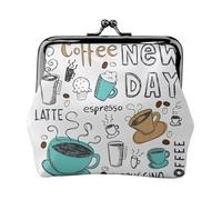 Délicieux portefeuilles café pour femmes, porte-monnaie pour femme, petit portefeuille pour femme, adapté pour les femmes, élégant et personnalisé, noir, One Size, Art déco