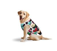 Délicieux T-shirt d'été léger sans manches pour animaux de compagnie Motif cupcakes Taille M et L