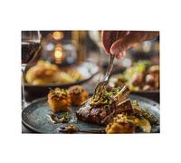 Delicious Beef Puzzle horizontal en bois de 500 pièces pour développer des compétences pratiques pour se détendre et interagir parent-enfant