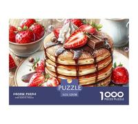 Delicious Breakfast Spread with Pancakes and Crepes Matériau Cartonné De Qualité Pièces Imbriquées Précises, Jeu Cérébral Idéal pour La Détente, La Réduction du Stress Et Les Loisirs 52x38cm/1000pcs