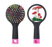 Delicious Brosse à cheveux démêlante en forme de champignon toxique rouge