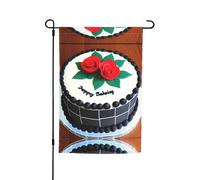 Delicious cakes Drapeau décoratif de jardin imprimé 30,5 x 45,7 cm - Drapeau de cour pour terrasse, balcon, jardin, pelouse