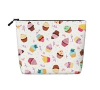 Delicious Cupcakes Trousse de toilette portable en faux chanvre résistant à l'eau
