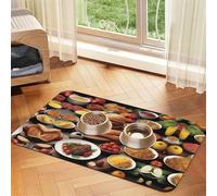 Delicious Feast Nappe absorbante en cuir pour animaux domestiques avec base en caoutchouc antidérapant pour chats et chiens 30 x 45 cm